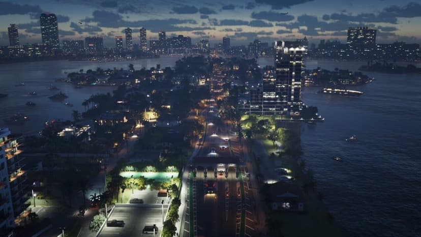 GTA 6 promotional artwork or official game footage teaser material announcing November 2026 release